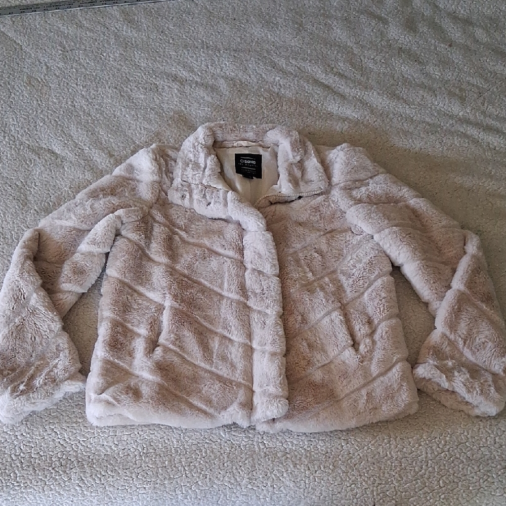 Ci Sono Women's Cozy Teddy Jacket - Cream